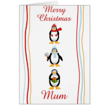 Xmas mum greeting card