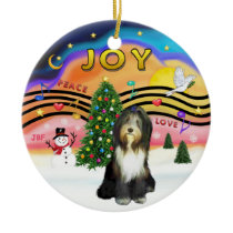 Xmas Music 2 - Bearded Collie 8