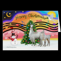 Xmas Music 2 - Llama Mama and Baby cards