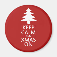 Xmas on refrigerator magnet