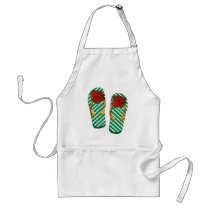 Xmas Party Flip Flops Aprons