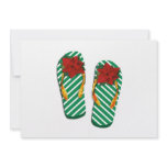 Xmas Party Flip Flops invitations