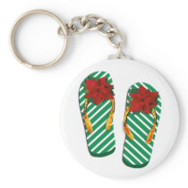 Xmas Party Flip Flops Keychains