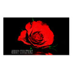 xmas rose business cards