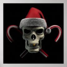 Xmas Skull Print