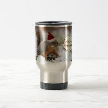 Xmas Squirrel in Snow Mug