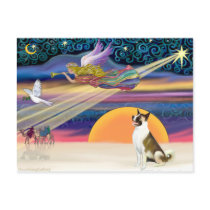 Xmas Star - Akita (brown-white) Post Card