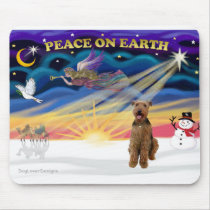 Xmas Sunrise - Airedale 3 Mouse Pads