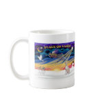 Xmas Sunrise - Fawn Italian Greyhound mugs