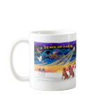 Xmas Sunrise - Two Weimaraners mugs