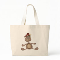 Xmas Teddy Bear Canvas Bag
