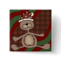 Xmas Teddy Bear Pin