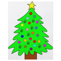 xmas tree full color flyer