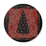 "Xmas Tree Lights" Fridge magnet.*