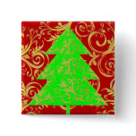 Xmas Tree Swirl buttons