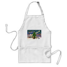 XmasMagic Yorkie Trio Apron