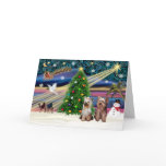 XmasMagic-Yorkshire Terriers (two) cards
