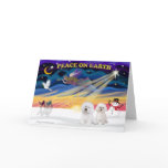 XmasSunrise-2 Bichon Frise Card