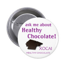 XOCAI Healthy Chocolate Pinback Button