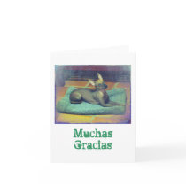 Xolo Note Card: Muchas Gracias