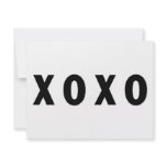XOXO Black invitations