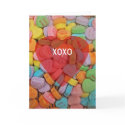XOXO-Candy Hearts with New Sayings cards