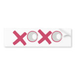 xoxo, love you! bumper stickers