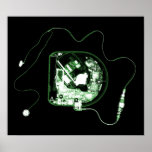 XRAY DISCMAN BLACK GREEN posters