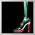 XRAY HIGH HEEL LADY SKELETON FOOT ORIGINAL posters