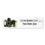 XRAY VISION CAMERA BLACK YELLOW BUMPER STICKERS