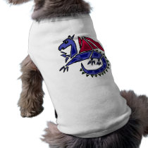 XX- Abstract Art Cubist Dragon Pet T Shirt