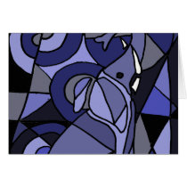 XX- Abstract Art Elephant Cards