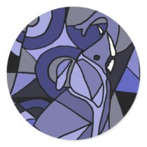XX- Abstract Art Elephant Sticker