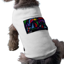 XX- Abstract Art Sailing Doggie Tshirt