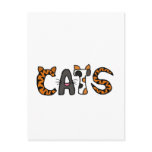 XX- Artistic CATS Design Postcard