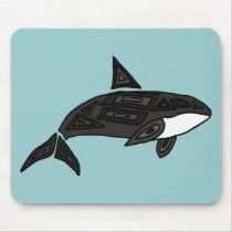 XX- Artistic Killer Whale Mousepad