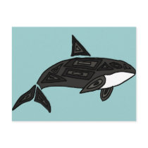 XX- Artistic Killer Whale Postcards