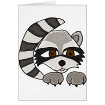 XX- Artistic Racoon Card