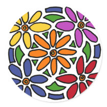 XX- Awesome Floral Art Sticker