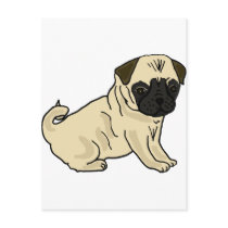 XX- Awesome Pug Post Card