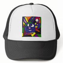XX- Bunny Rabbit Cubist Art Hat