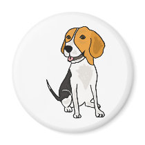 XX- Cute Beagle Cartoon Magnet