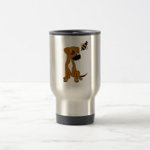 XX- Cute Box Puppy and Bee Cartoon Coffee Mug