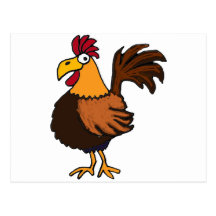 XX- Funky Rooster Post Card