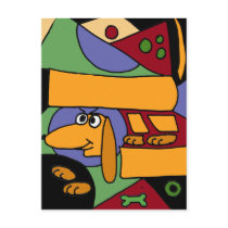 XX- Funny Abstract Art Dachshund