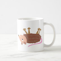 XX- Funny Dead Possum Roadkill Cartoon Mug