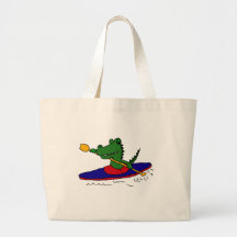 XX- Funny Gator Kayaking Tote Bag