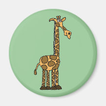 XX- Funny Giraffe Cartoon Fridge Magnets