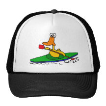 XX- Funny Kayaking Duck Trucker Hats