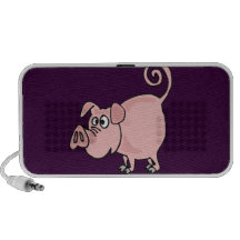 XX- Funny Pig Cartoon iPhone Speakers